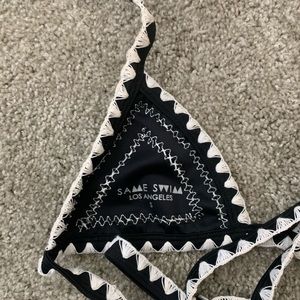 Same Swim Black & White Bathingsuit Top